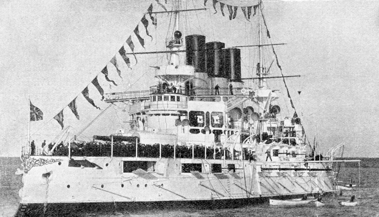 Russisk slagskib Retvisan, russisk-japansk krig, 1904-5 af Unbekannt