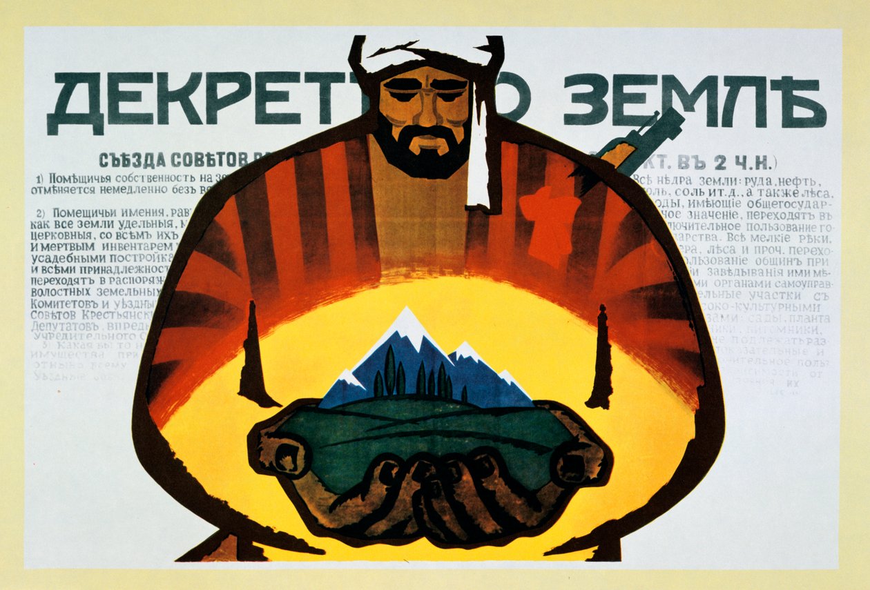 Russisk plakat, det 20. århundrede af Unbekannt