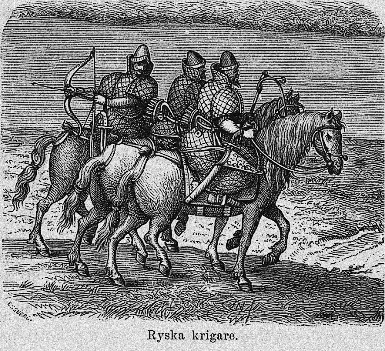 russiske krigere, ca. 1620 af Unbekannt