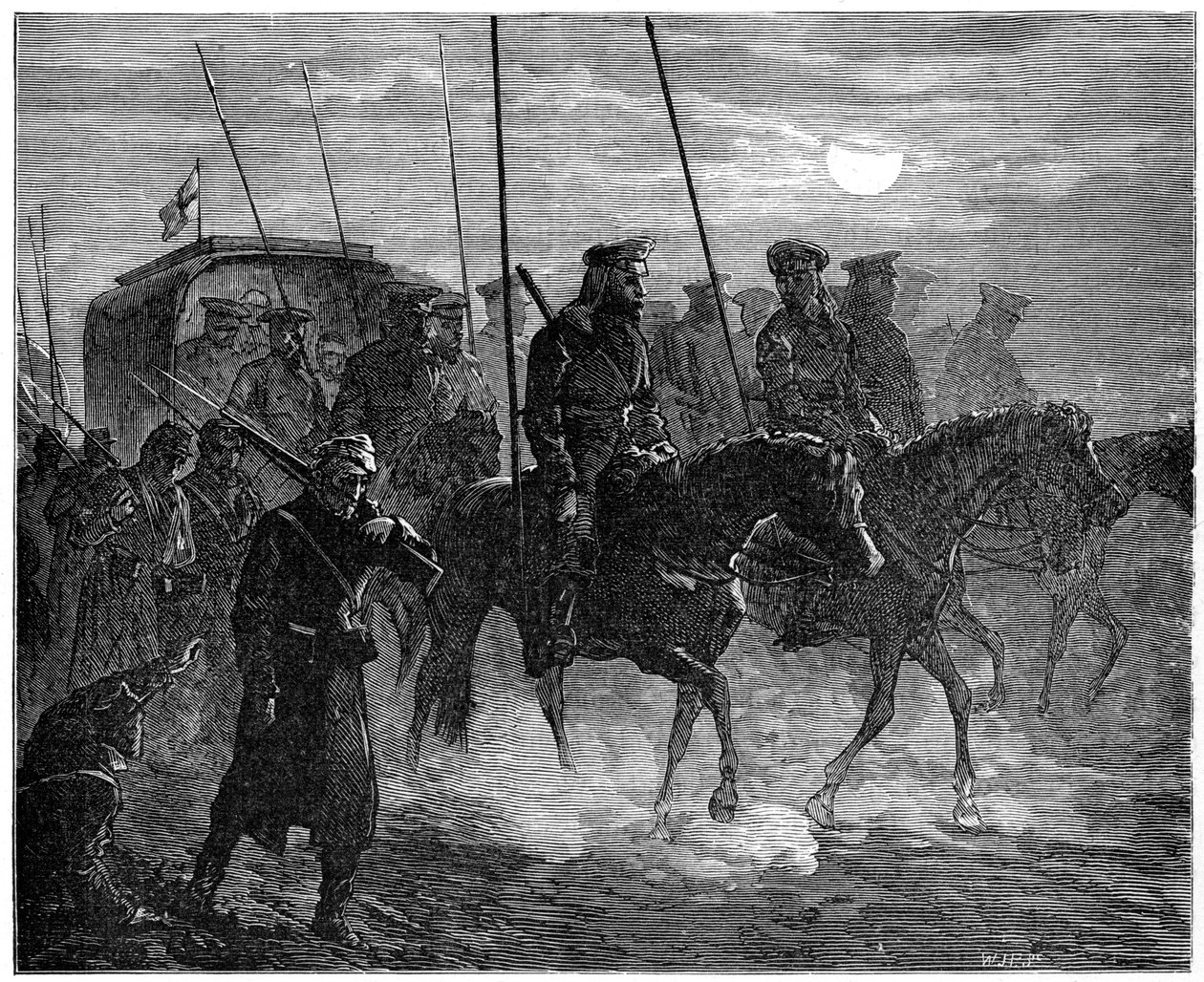 Russian wounded leaving Plevna, Russo-Turkish War, 1877-1878, 1900 af Unbekannt