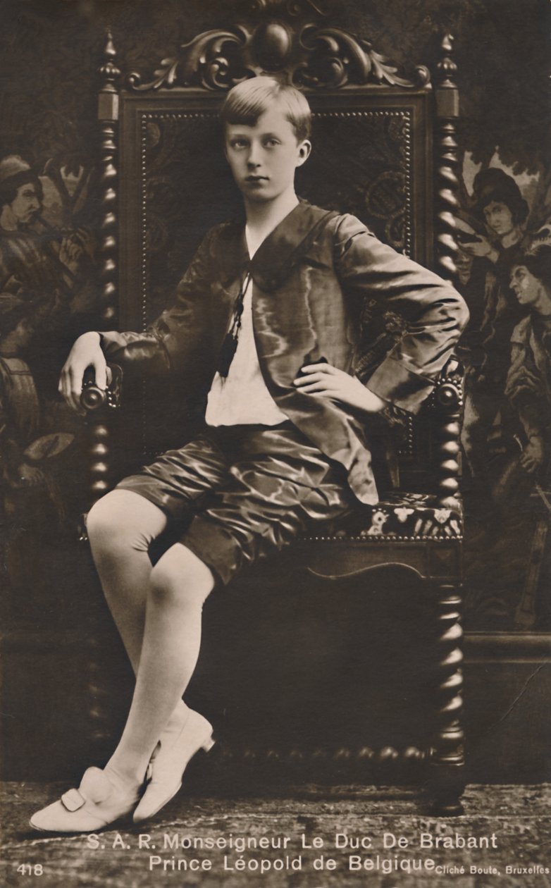 H.R.H. Monsignor Le Duc De Brabant Prins Leopold af Belgien, c1910. af Unbekannt