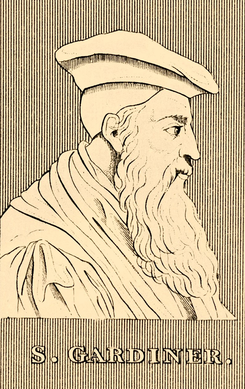 S. Gardiner, 1483-1555, 1830. af Unbekannt