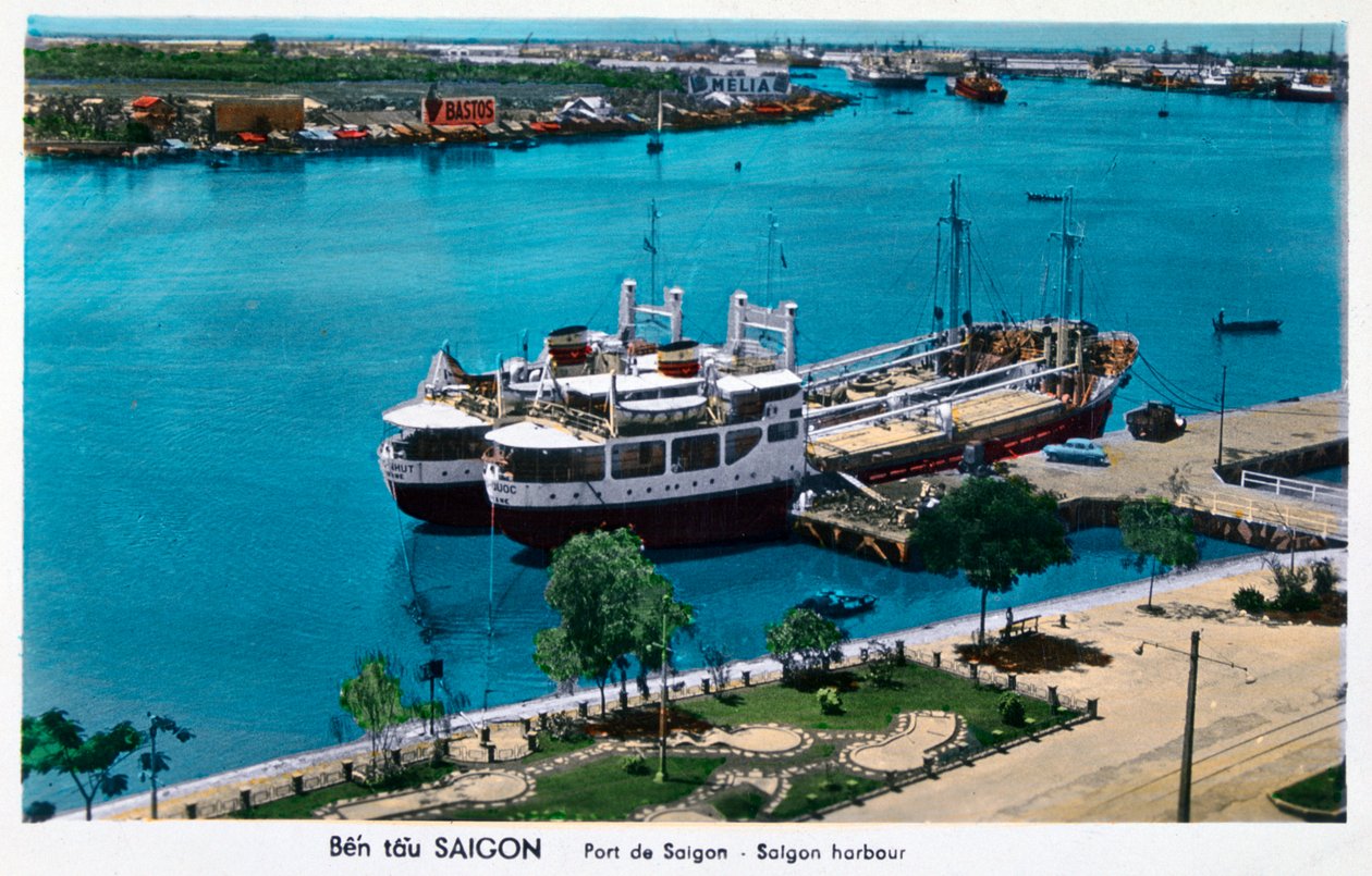 Saigon havn, Fransk Indokina Vietnam, 20. århundrede af Unbekannt