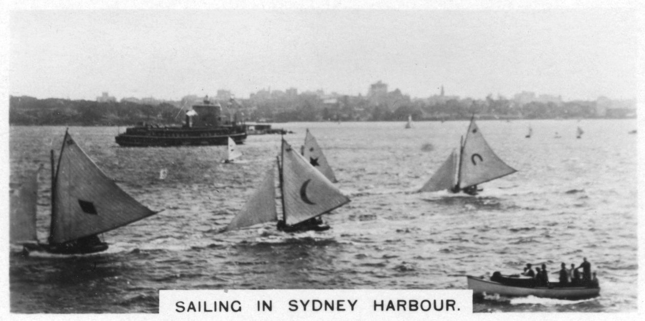 Sejlads i Sydney Harbour, Australien, 1928 af Unbekannt