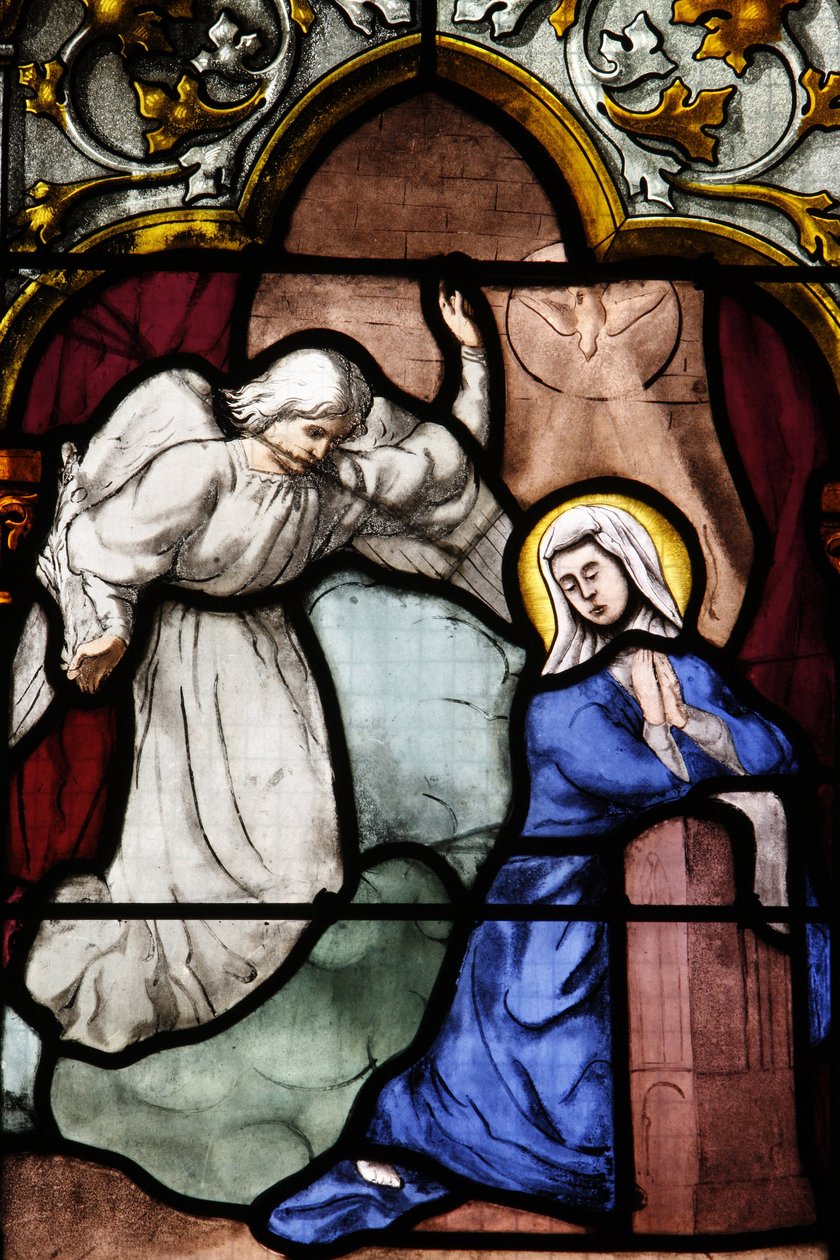 Saint-Corentin (Saint Corentin) katedral, Quimper Glasmaleri: Bebudelsen, Quimper, Frankrig af Unbekannt