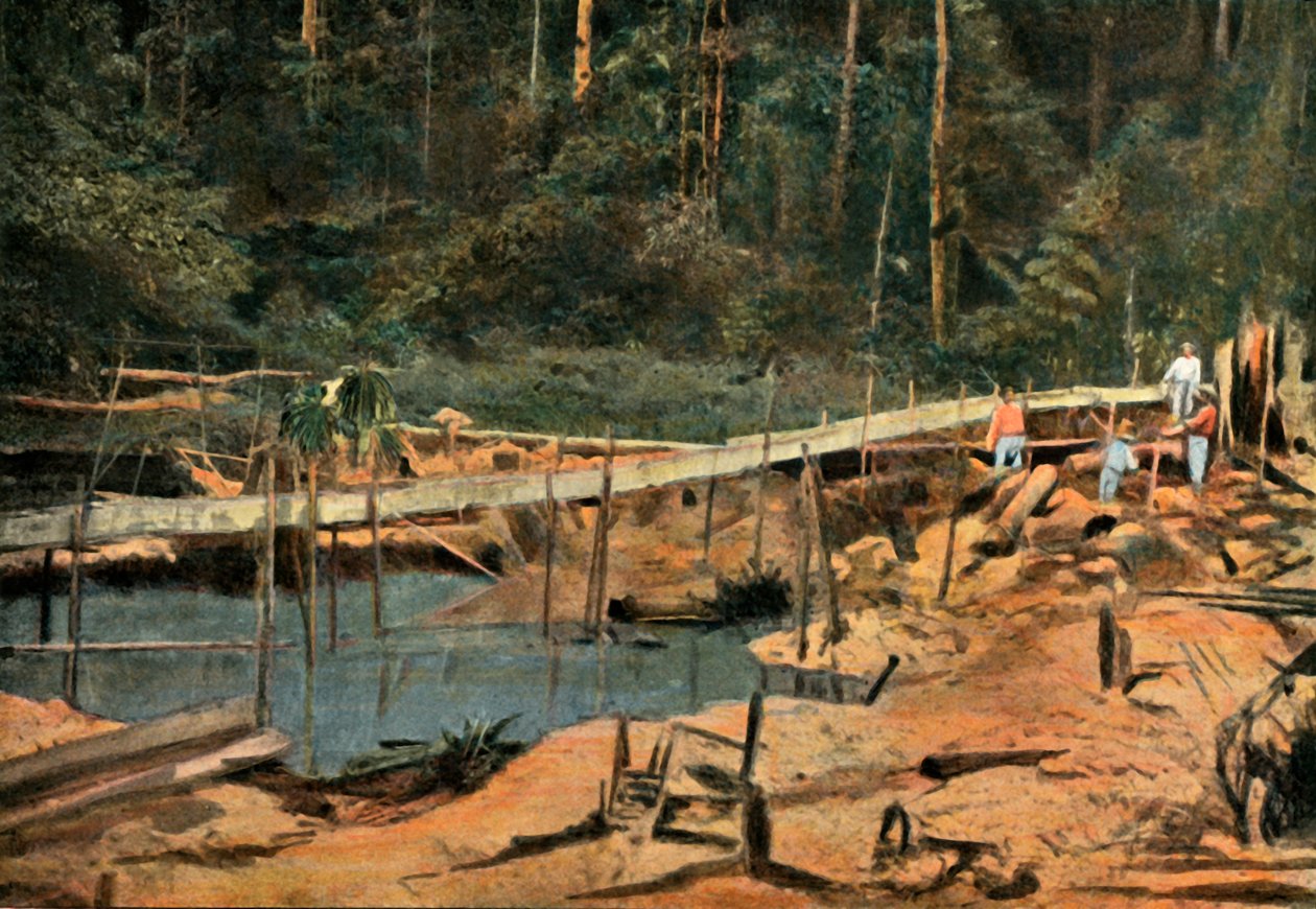 Sankt Elias. Le Schluss Rigole Pour LOr, The Sluice, Prospecting for Gold, 1900. af Unbekannt