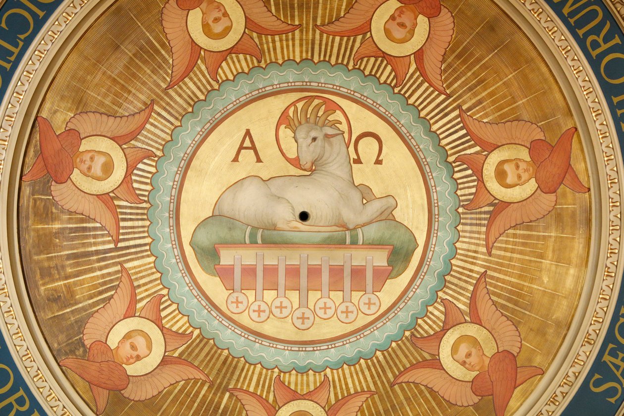 Saint-Francois Xavier kirke, Guds lam (Agnus Dei), Paris, Frankrig af Unbekannt
