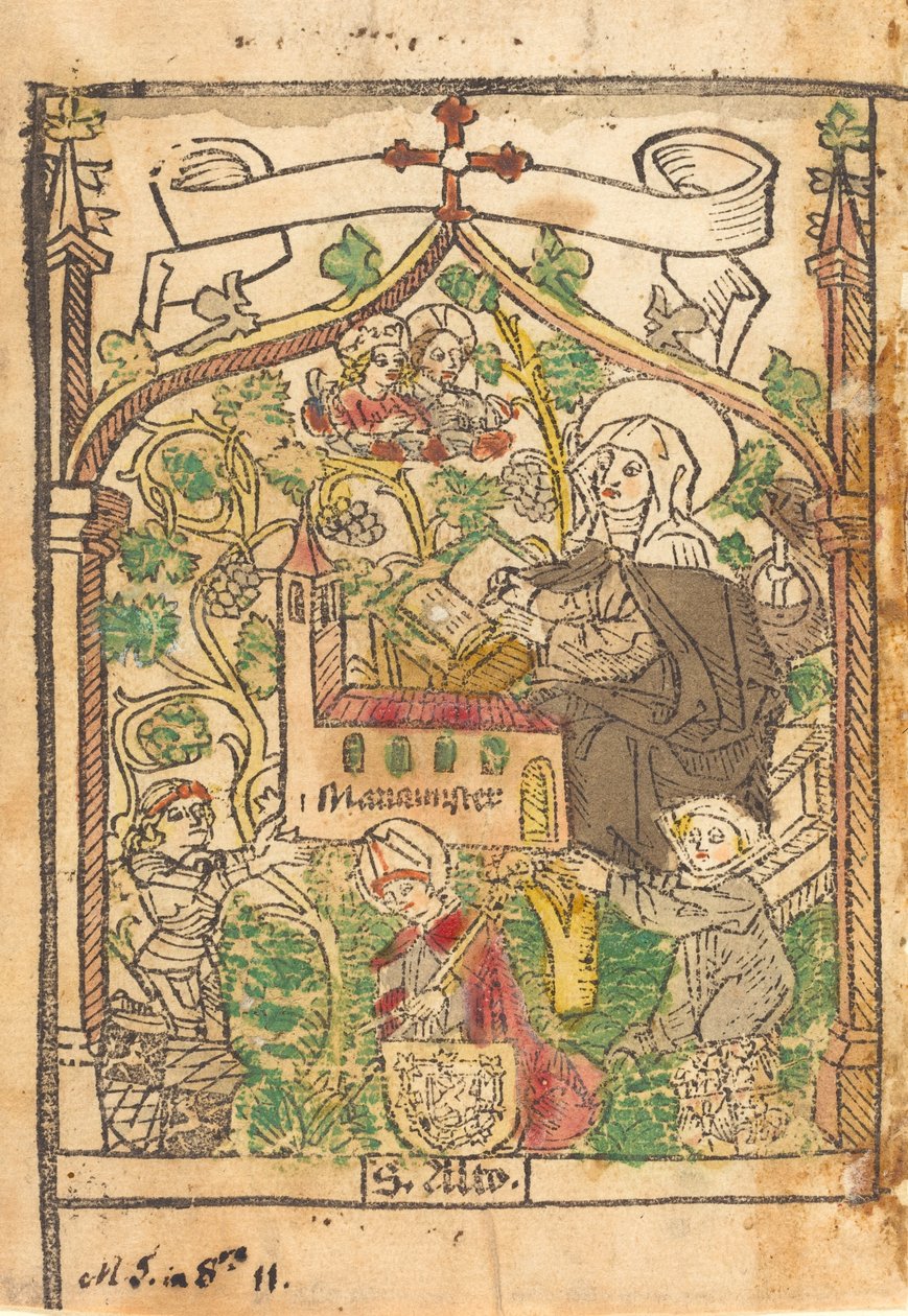 Saint Alto, Saint Bridget og grundlæggerne af Mariamunster, ca. 1500. af Unbekannt
