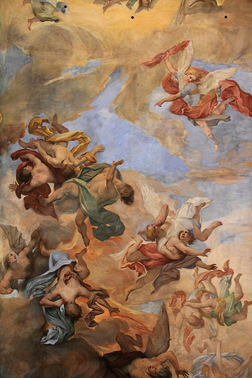 Sankt Ambrosius og Sankt Charles basilika loftfresco, Rom, Italien af Unbekannt