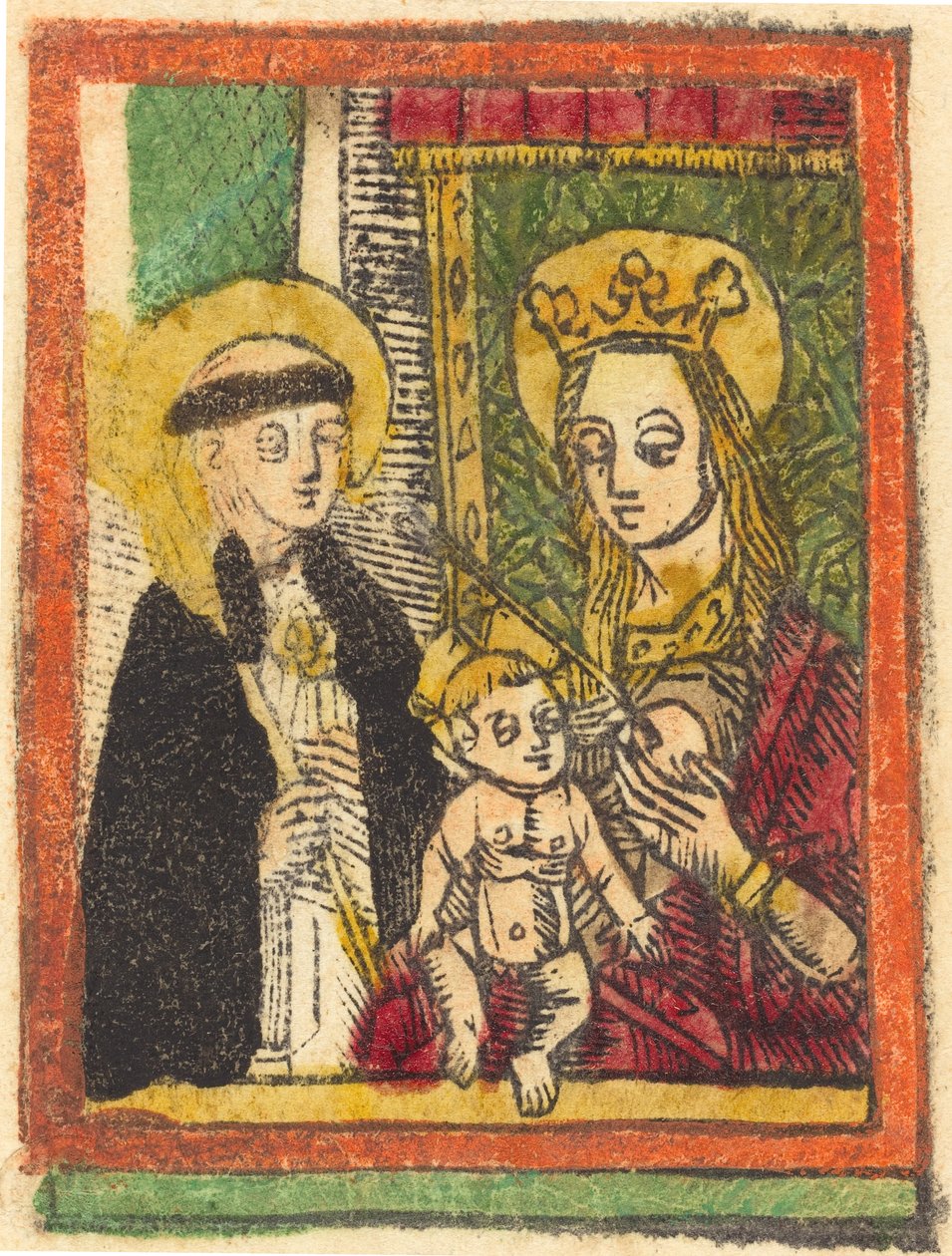 Sankt Bernhard med Madonnaen og Barnet, 14801500. af Unbekannt
