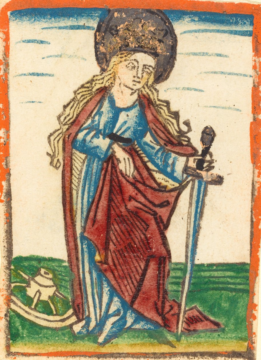 Sankt Catherine, ca. 1480. af Unbekannt