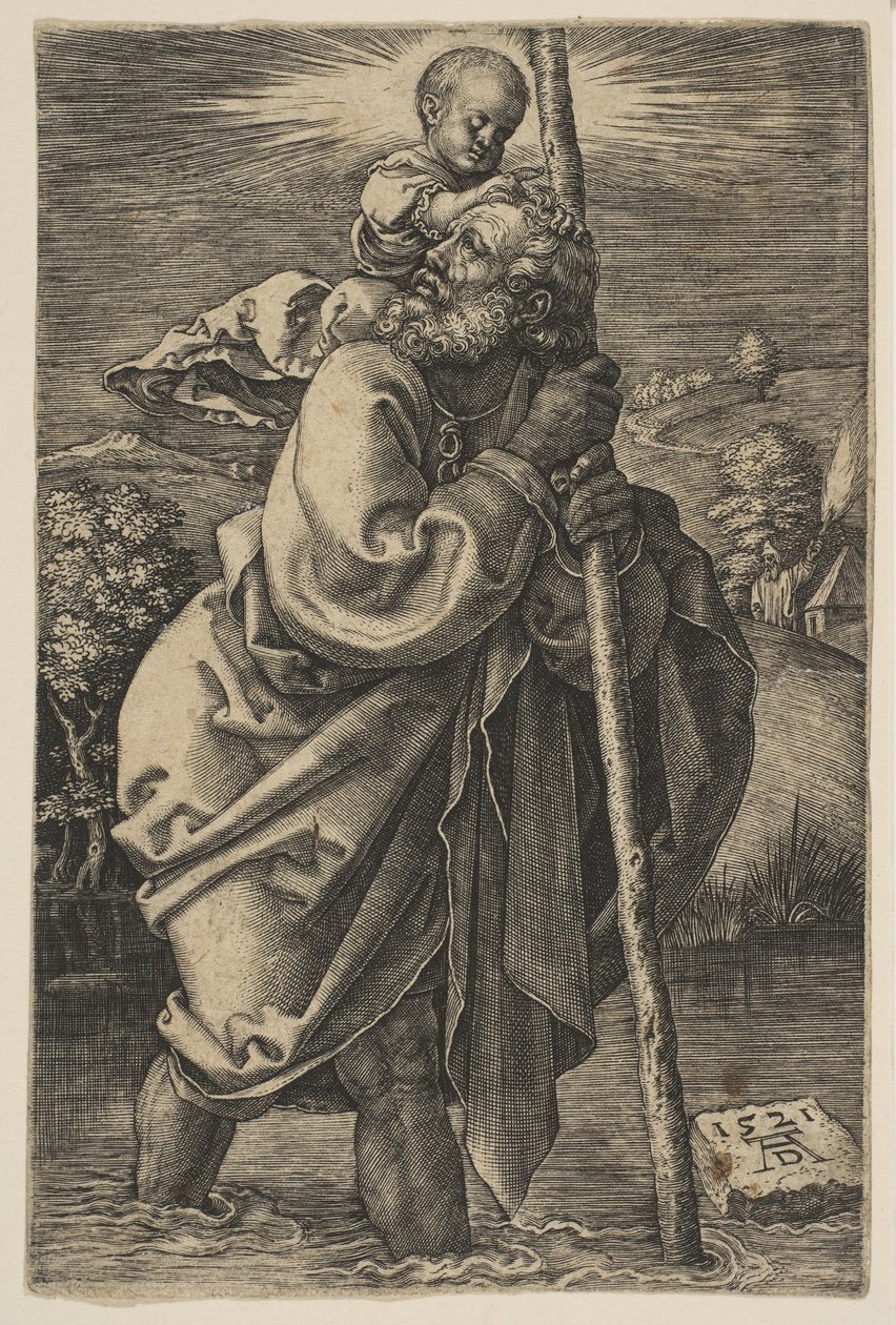 Saint Christopher Facing Left copy.n.d. af Unbekannt