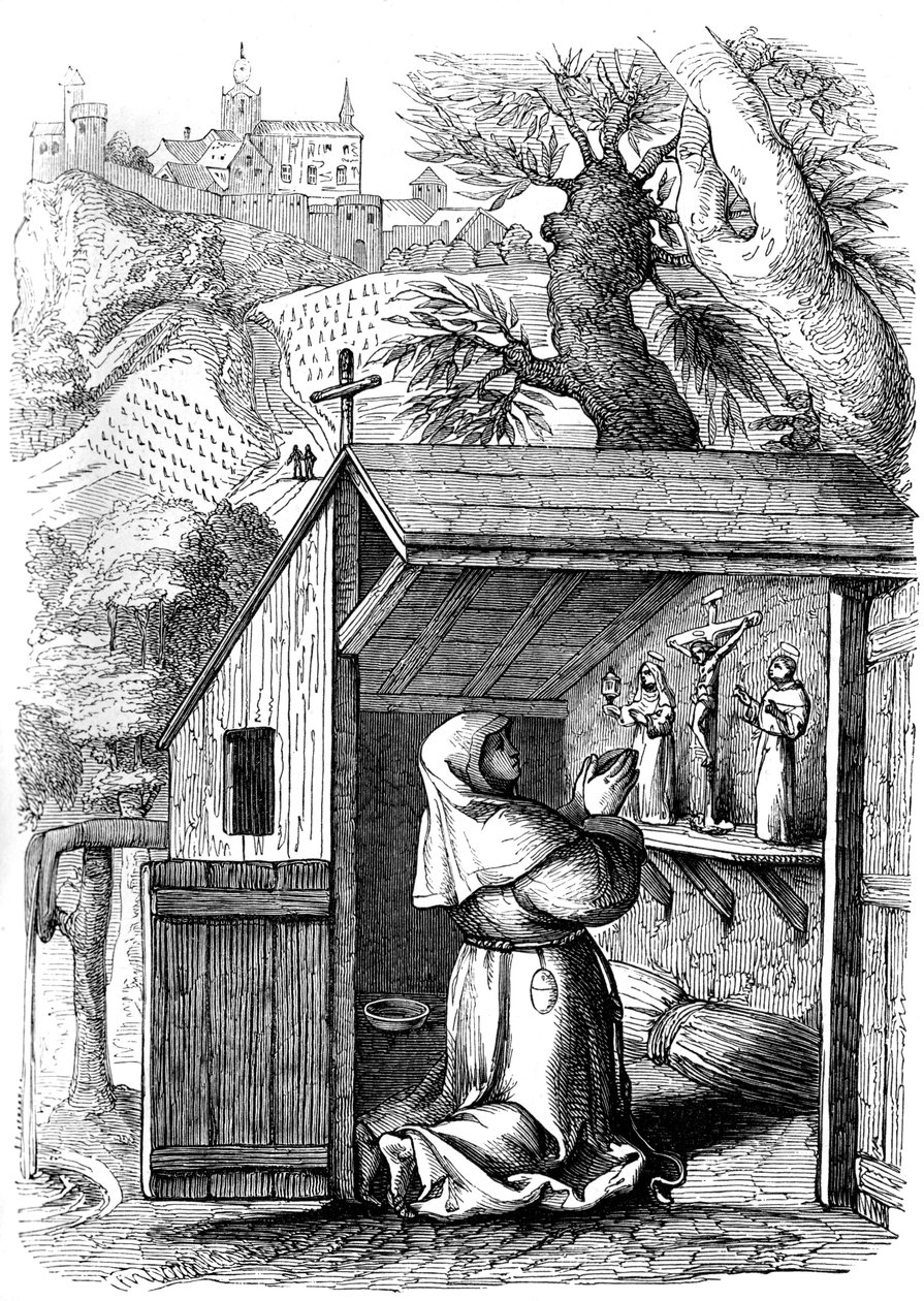 Saint Colette 1381-1447, c1500-tallet 1849 af Unbekannt