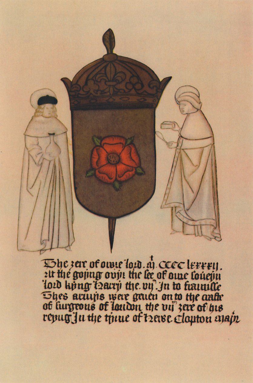 Saint Cosimo og Saint Damian, skytshelgener for frisøren-kirurger, 15. århundrede, 1948. af Unbekannt