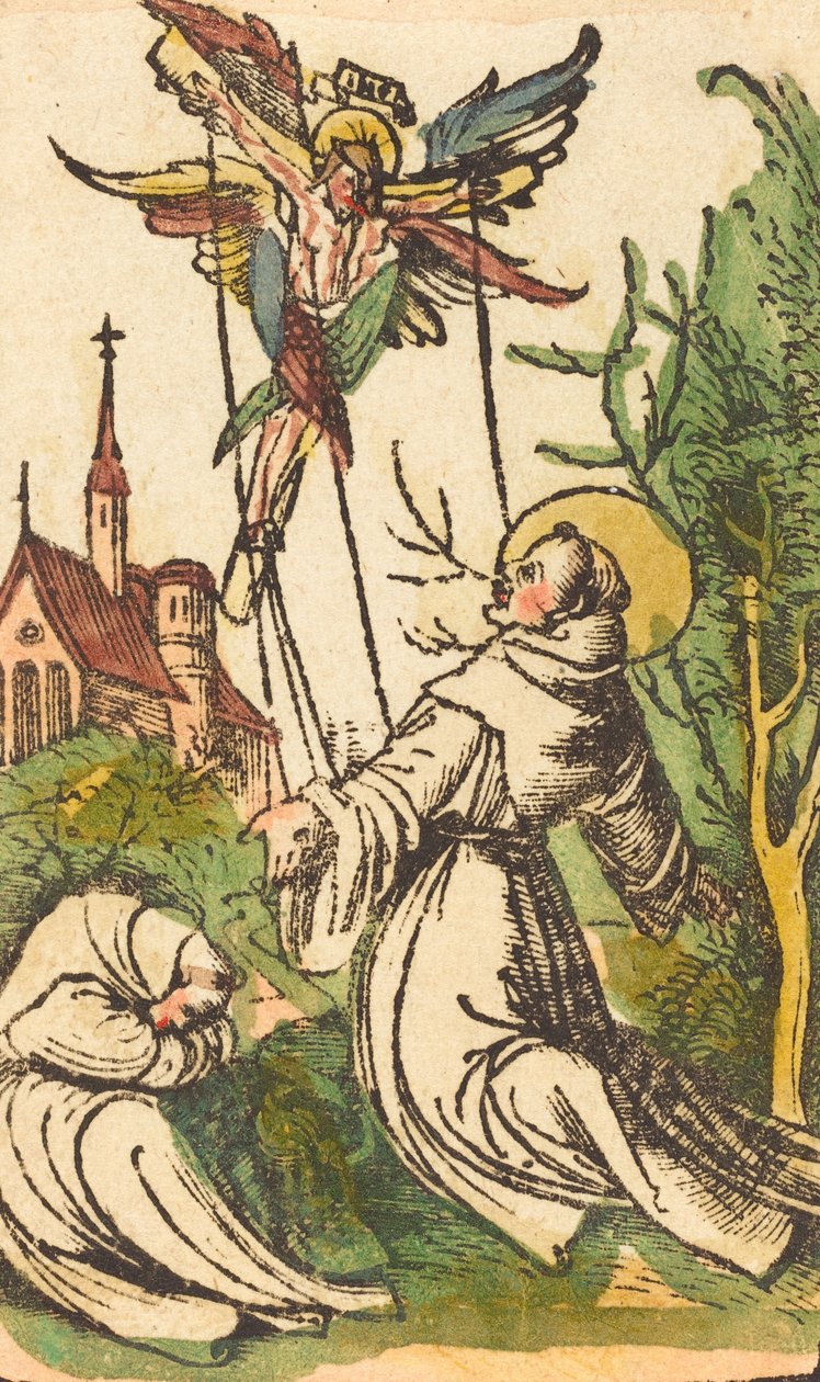 Sankt Frans modtager Stigmata, 15001510. af Unbekannt