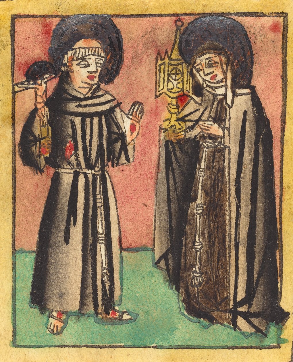 Saint Francis og Saint Clara, 14501470. af Unbekannt
