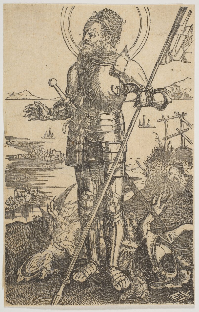 Saint George Stående kopi.n.d. af Unbekannt