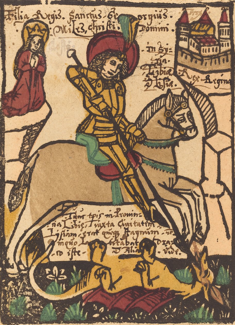 Sankt Georg, ca. 14601470. af Unbekannt