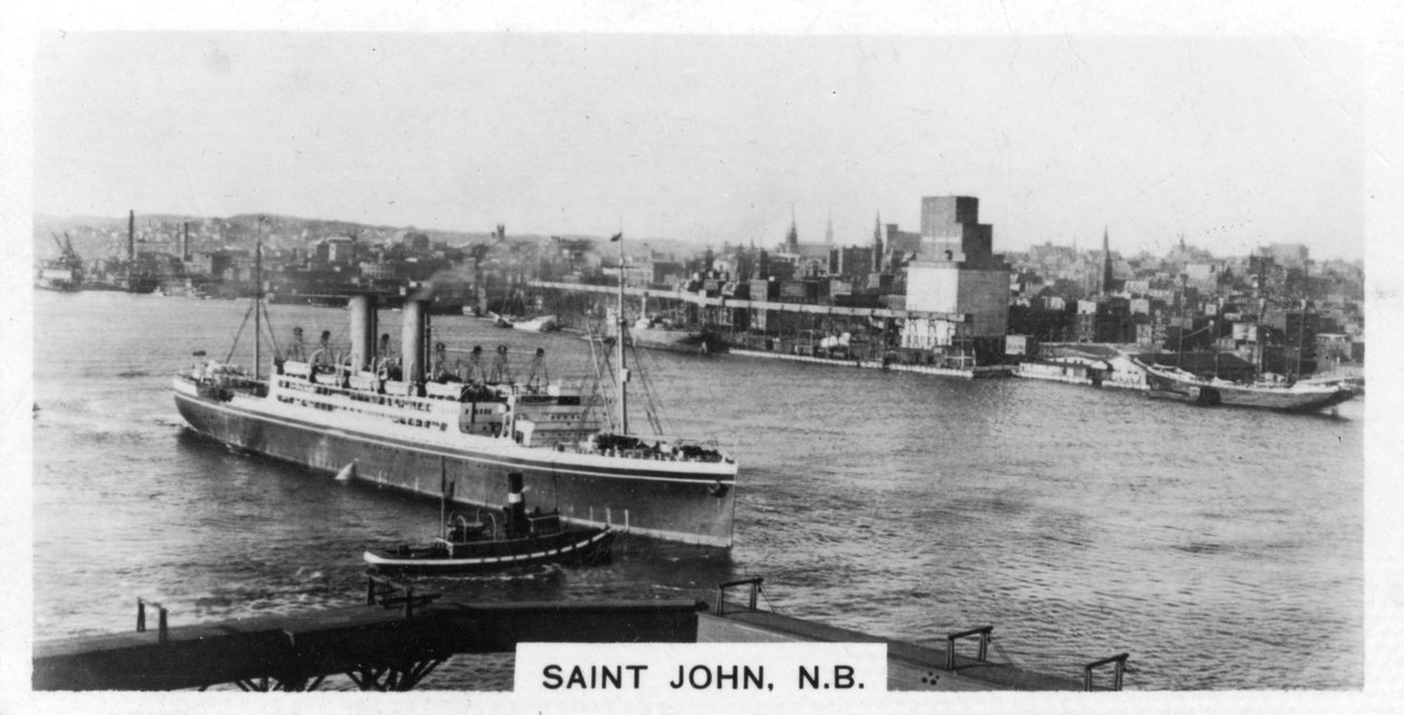 Saint John Harbour, New Brunswick, Canada, c1920