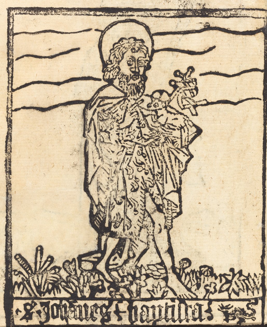Johannes Døberen [recto], sandsynligvis 14601480. af Unbekannt