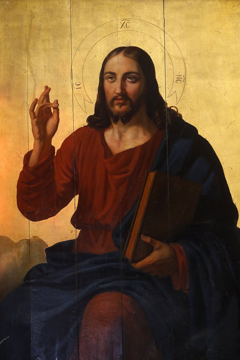 Saint Nicolas melkite kirke, Marseille. Jesus ikon. Frankrig af Unbekannt