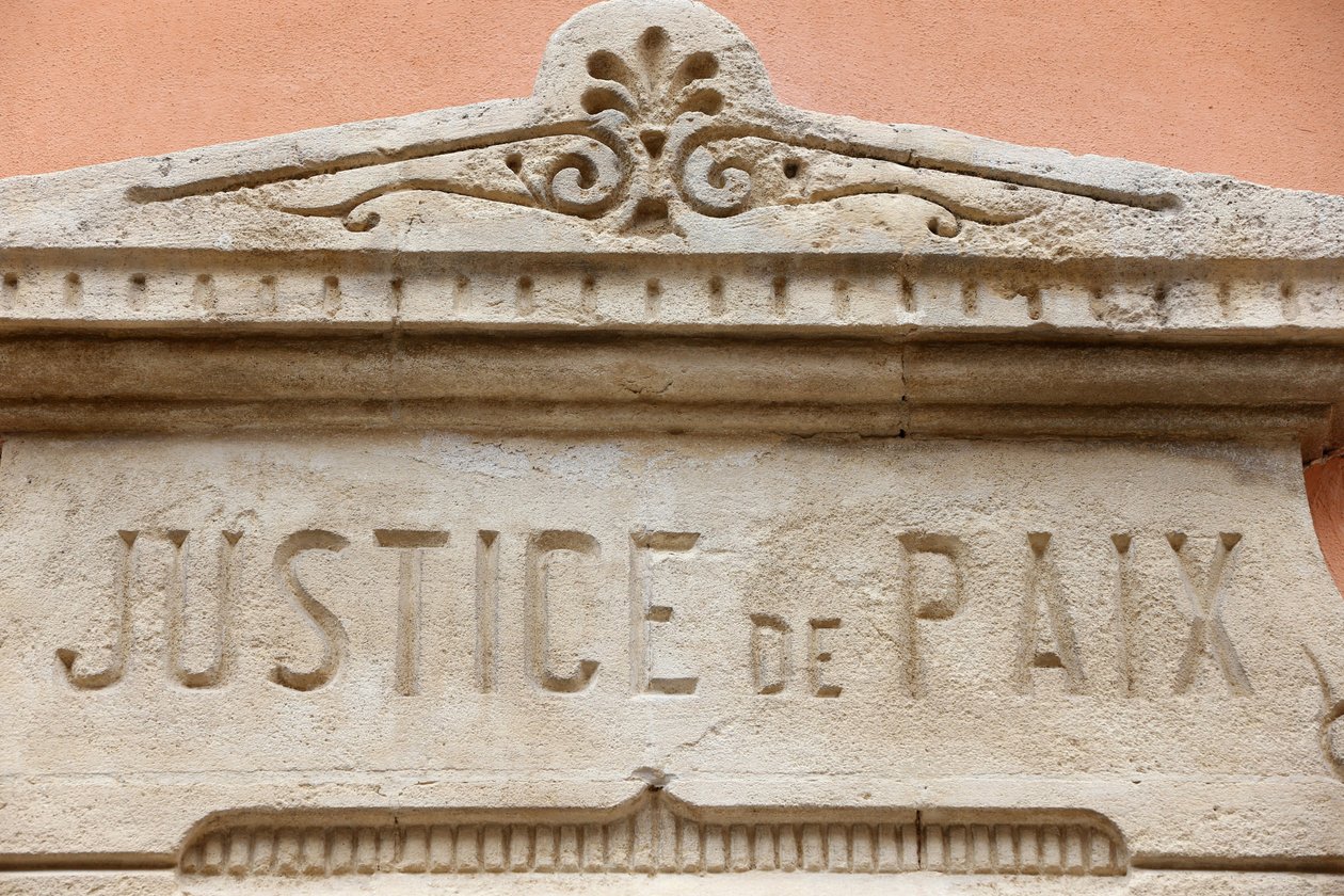 Saint Tropez, rådhuset. Retfærdighed og fred, Saint-Tropez, Frankrig af Unbekannt