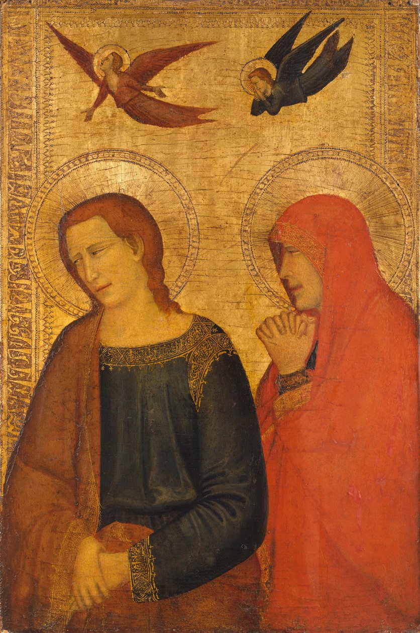 De hellige Johannes Evangelisten og Maria Magdalena, ca. 1335-45. af Unbekannt
