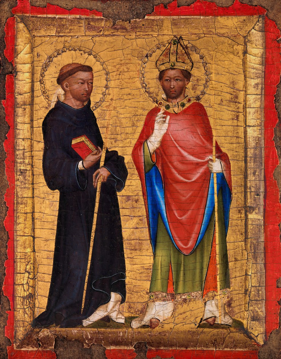 De hellige Procopius og Adalbert, K. ೧೩೪೦- ೫೦. af Unbekannt