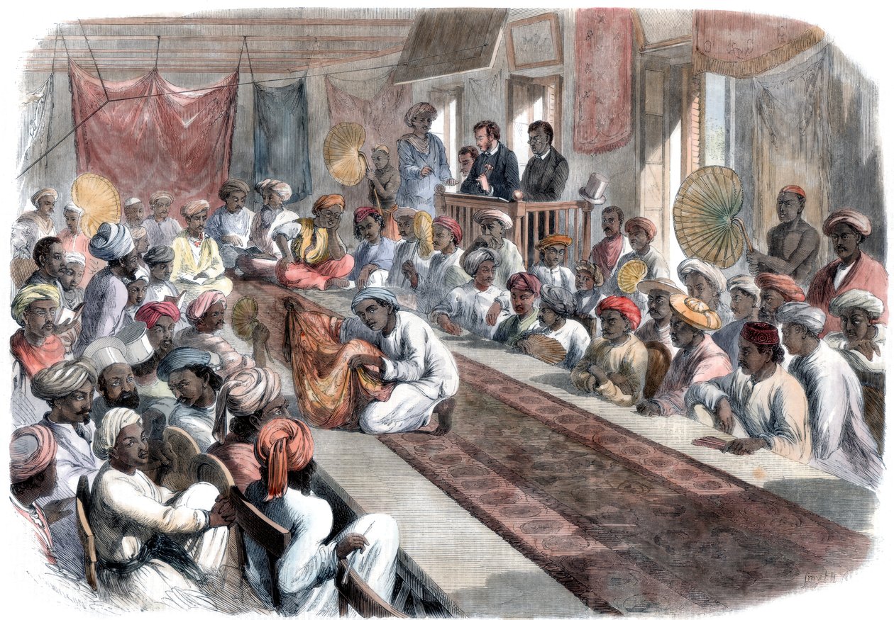 Salg i Calcutta af værdifulde regeringsgaver og Lucknow-juveler, 1860 af Unbekannt
