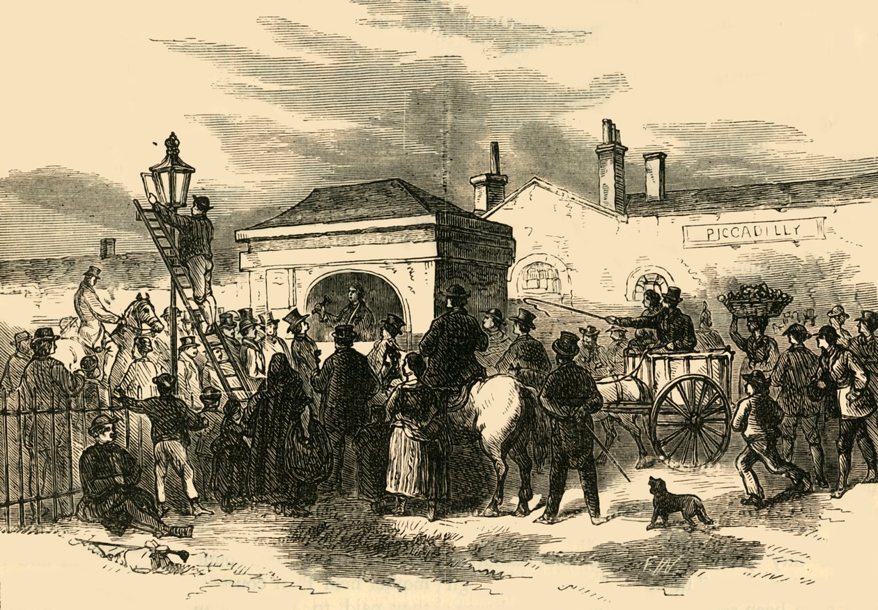 Salg af Hyde Park Turnpike, c1876. af Unbekannt