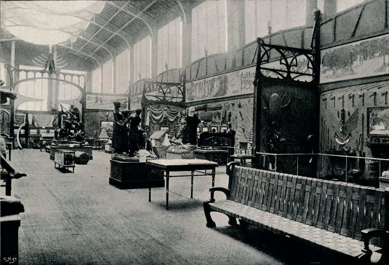 Salle DEthnographie på Bruxelles-udstillingen, 1897 af Unbekannt