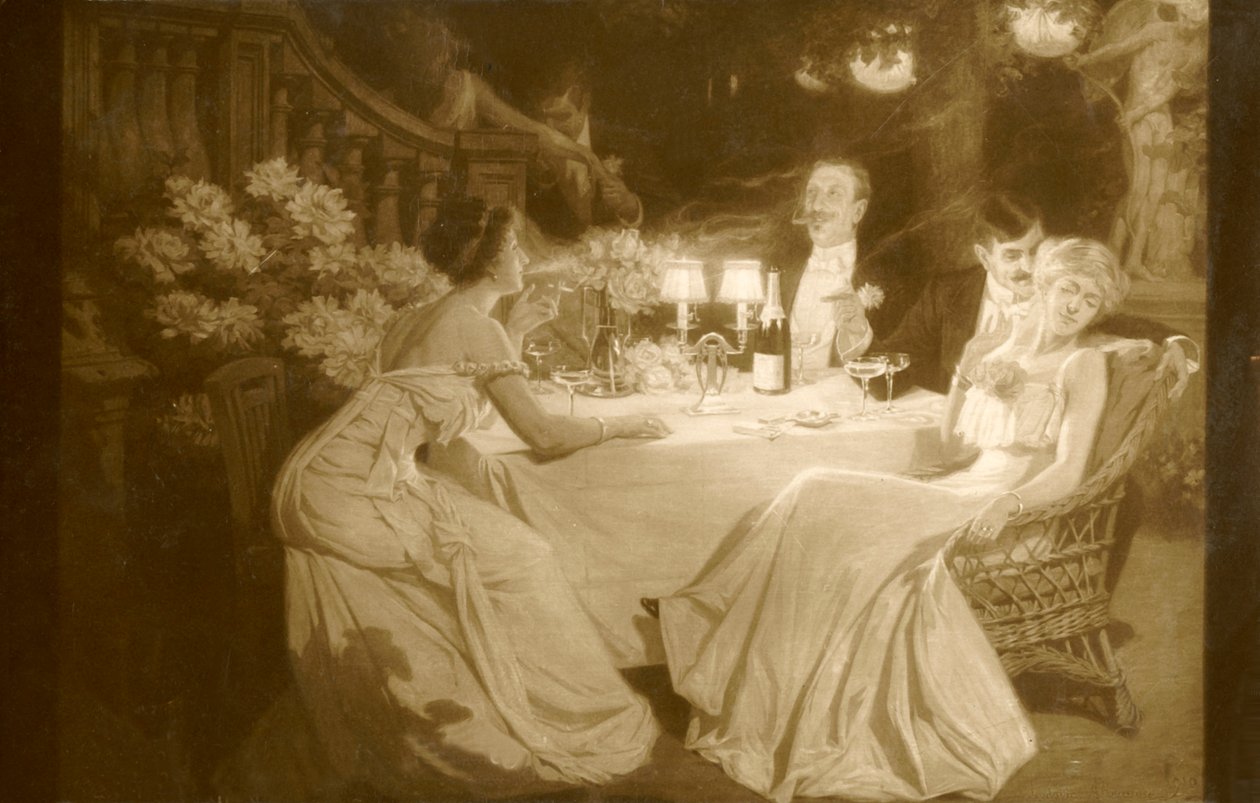 Salon 1910. Ludovic Alleaume Efter middagen, 1910. af Unbekannt