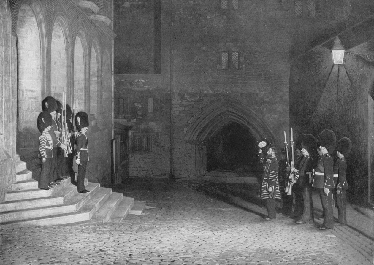 Hilsen Kings nøgler ved Tower of London, c1903 1903 af Unbekannt