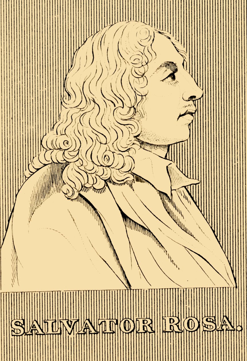 Salvator Rosa, 1615-1673, 1830. af Unbekannt
