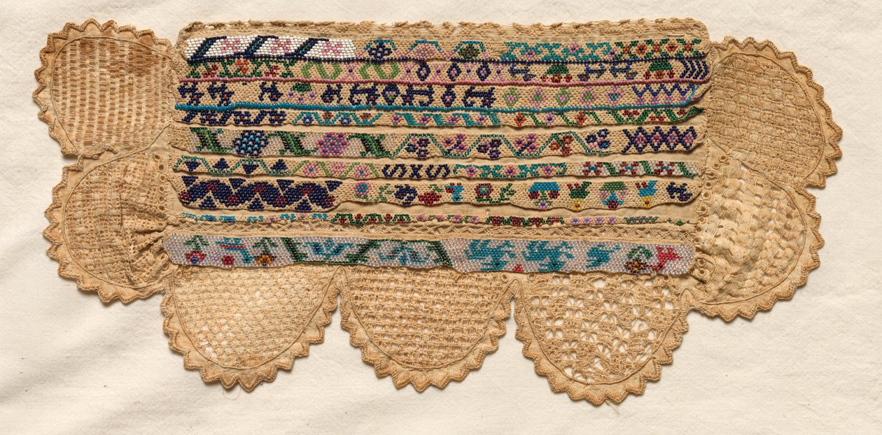 Sampler Fragment, 1800-tallet. af Unbekannt