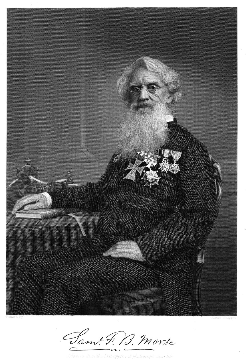 Samuel Finley Breese Morse, amerikansk kunstner og opfinder, 1872 af Unbekannt