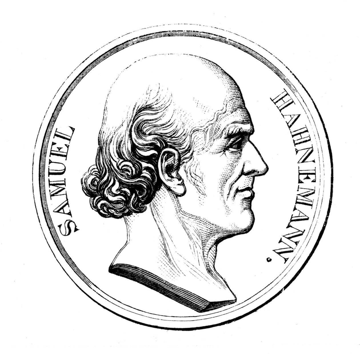 Samuel Hahnemann, tysk læge, 1860 af Unbekannt
