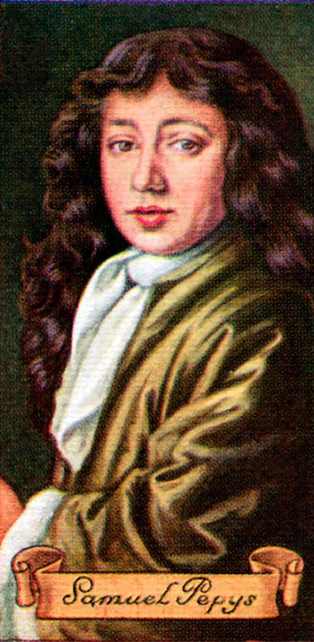 Samuel Pepys, taget fra en række cigaretkort, 1935 af Unbekannt