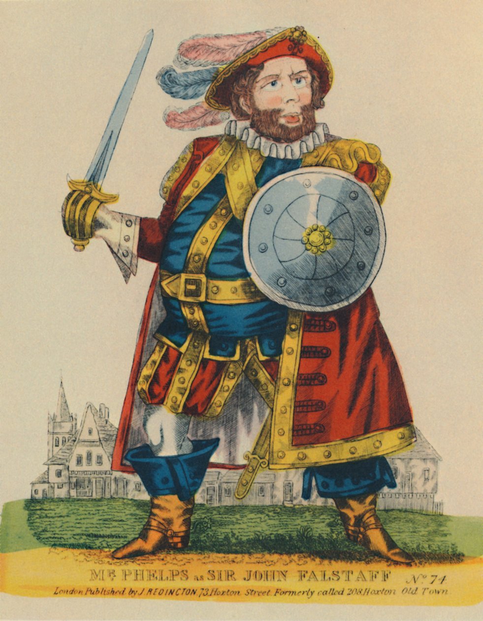 Samuel Phelps, 1804-1878 som Falstaff, c1860, 1948. af Unbekannt