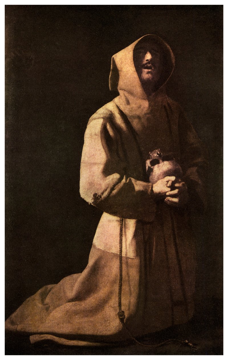 Hellighed: Sankt Frans i Meditation, 1635-1639 1956 af Unbekannt