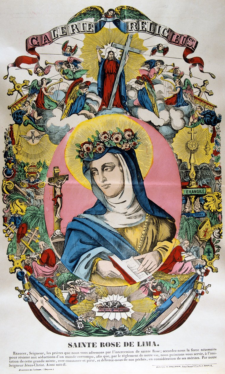 Santa Rosa af Lima, 1800-tallet af Unbekannt