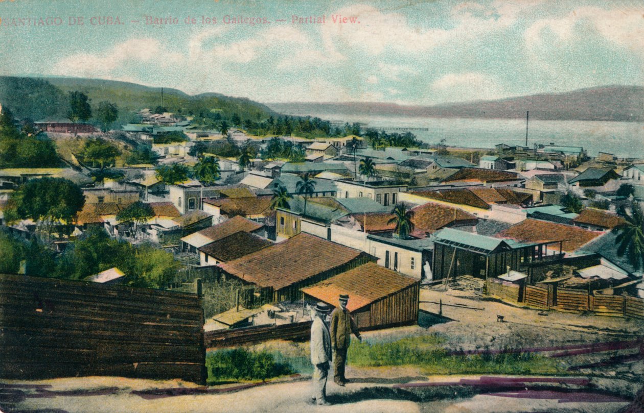 Santiago de Cuba. - Gailegos kvarter. - Delvis udsigt, c1910 af Unbekannt