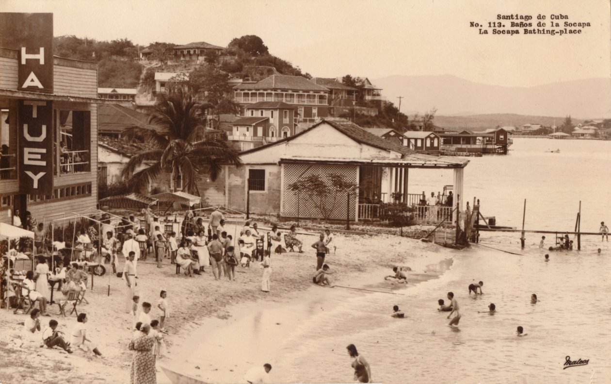 Santiago de Cuba. La Socapa badested, Cuba, ca. 1900-tallet af Unbekannt