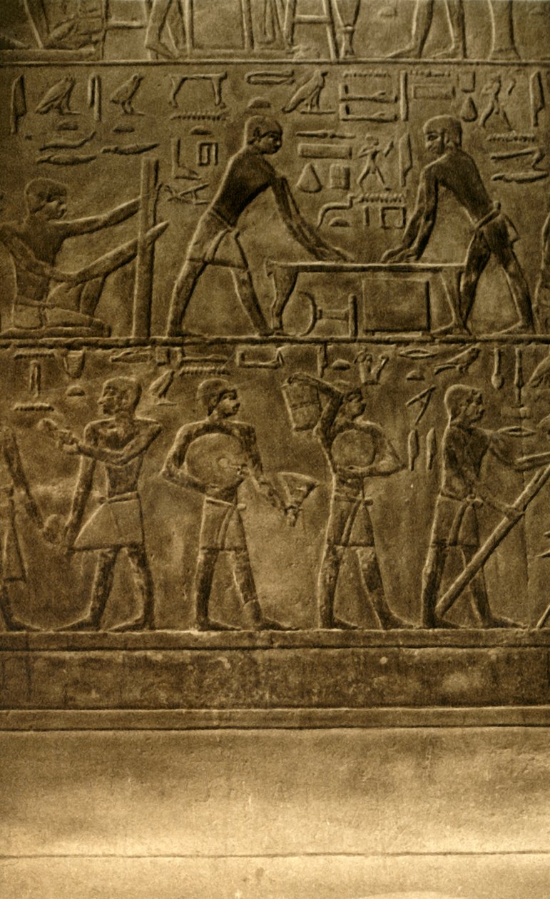 Saqqara - Tomb of Ti Mural Paintings, c1918-c1939. af Unbekannt