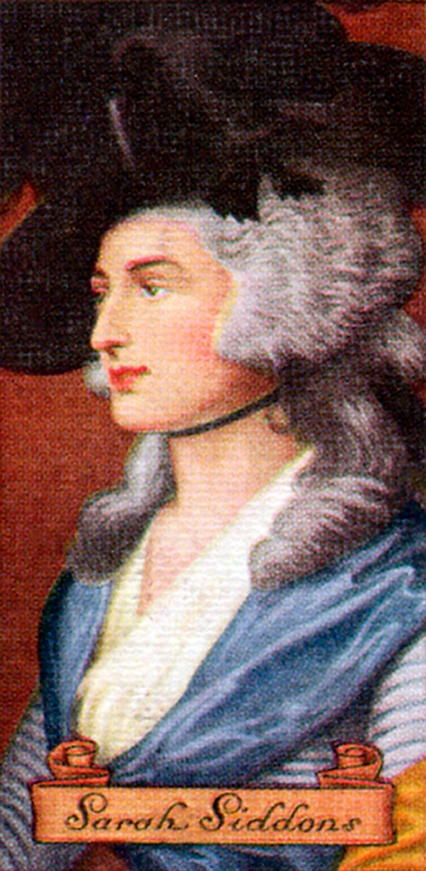 Sarah Siddons, taget fra en række cigaretkort, 1935 af Unbekannt
