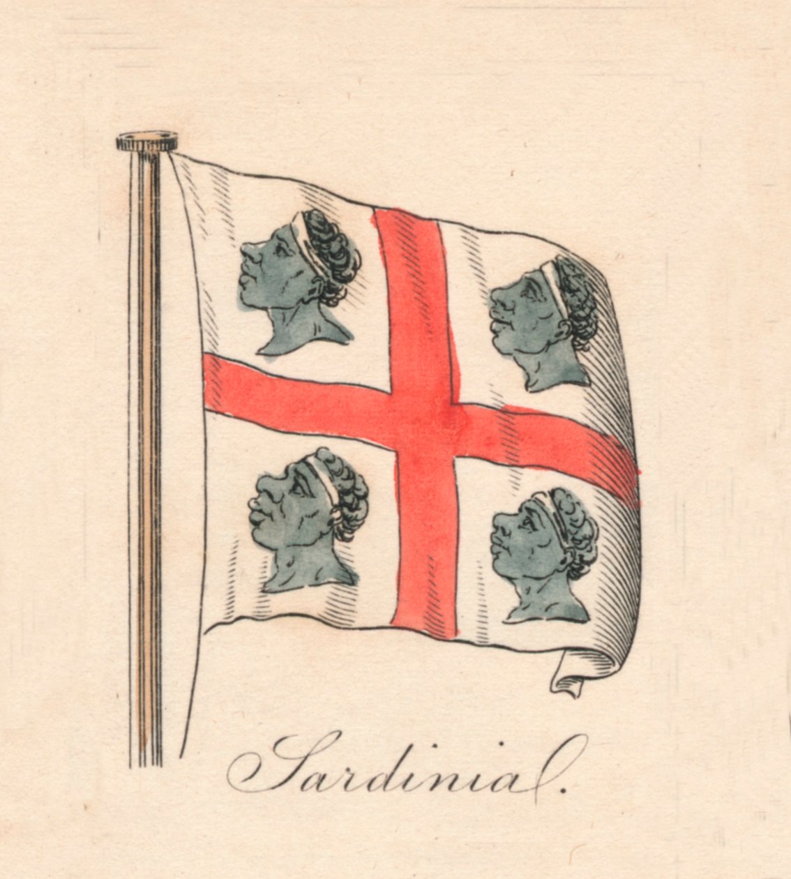 Sardinien, 1838 af Unbekannt