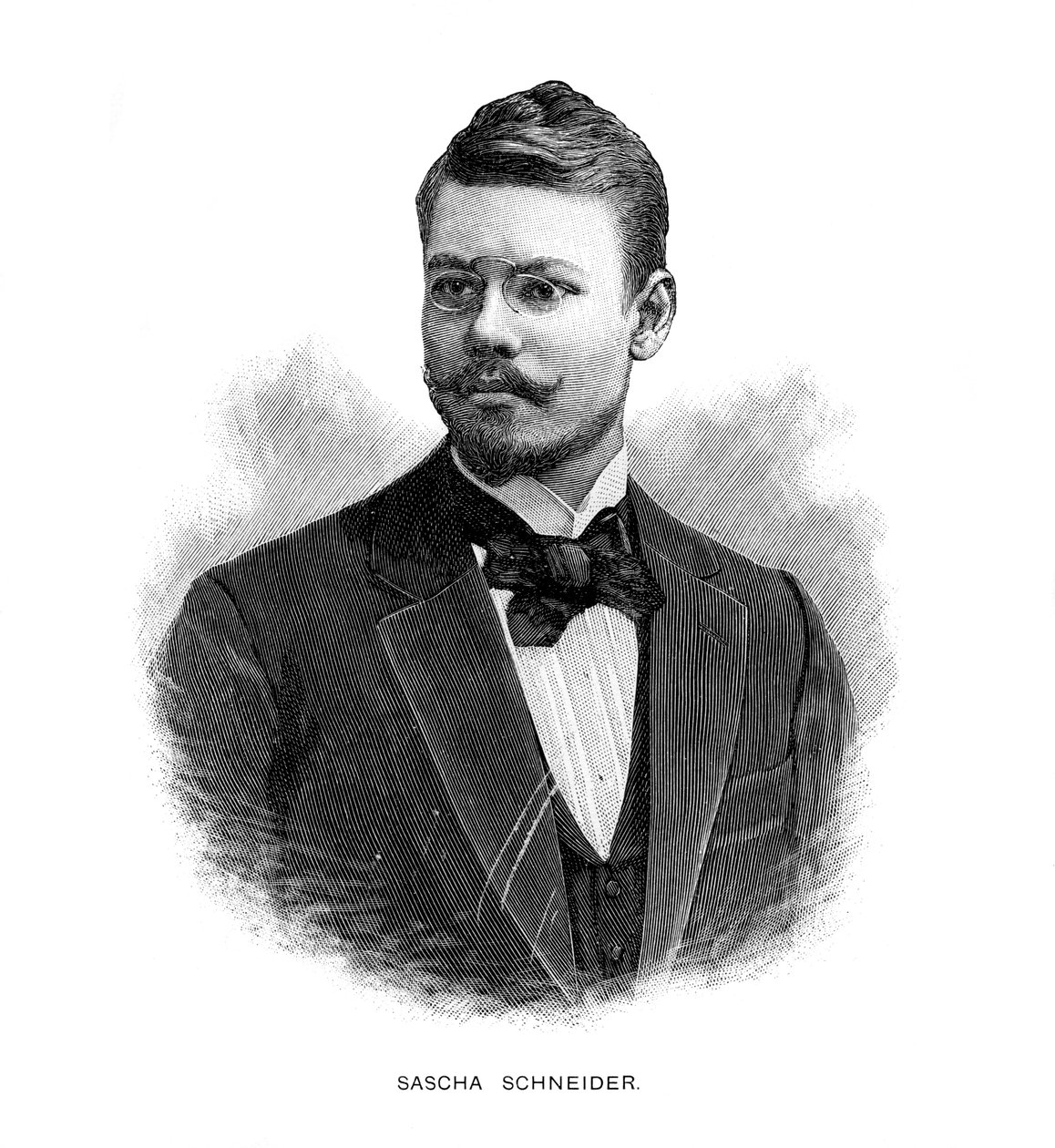 Sascha Schneider, tysk maler og grafiker, 1899 af Unbekannt