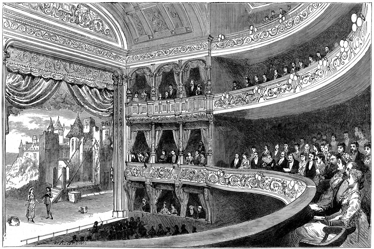 Savoy Theatre, London, 1881 af Unbekannt