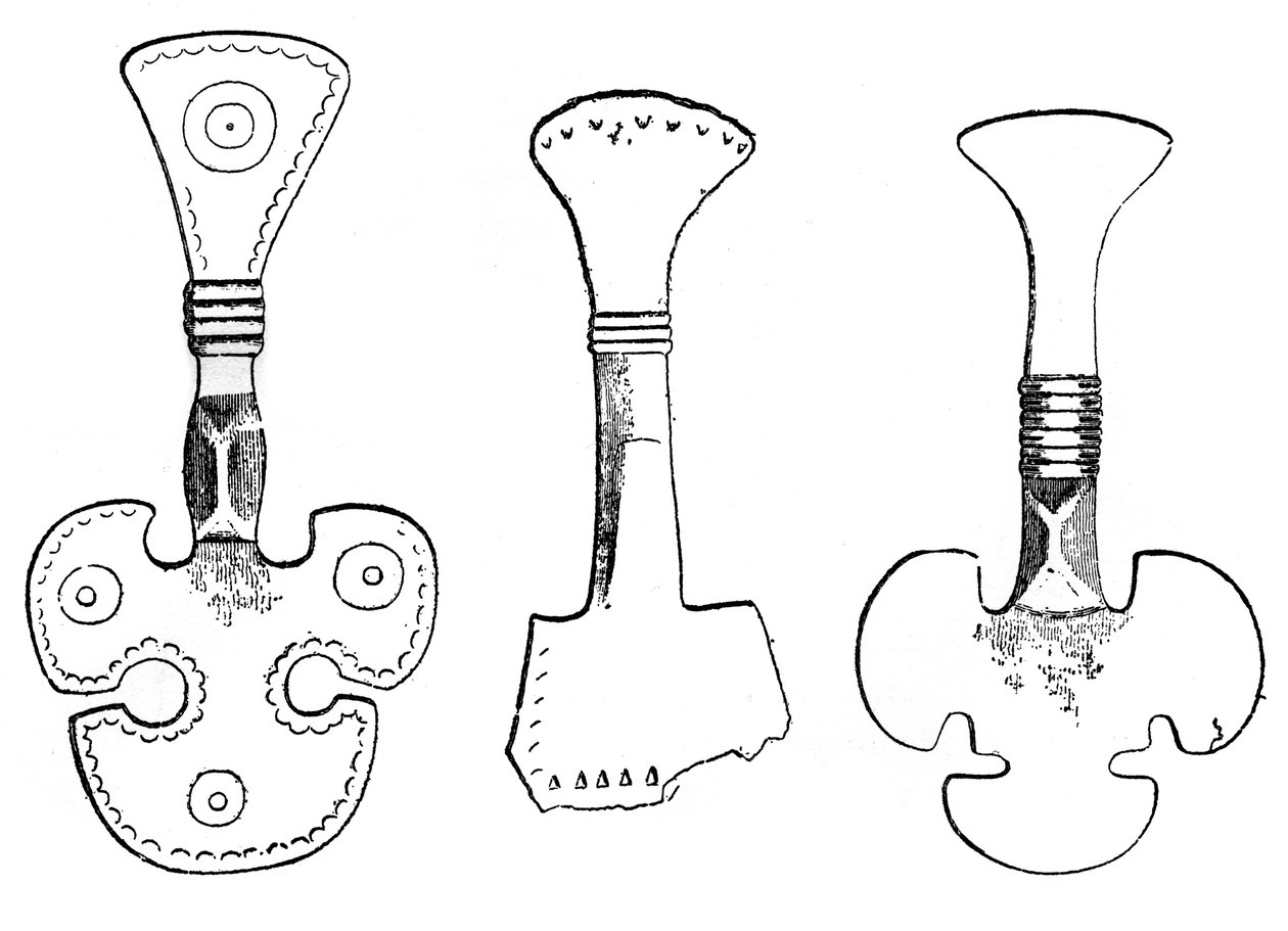 Saksiske fibulae, 1910 af Unbekannt