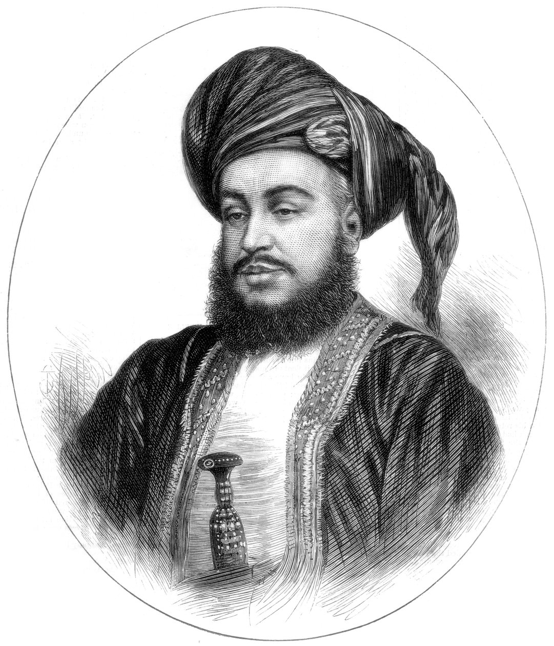 Sayyid Barghash Bin Said, Sultan af Zanzibar, 1875 af Unbekannt